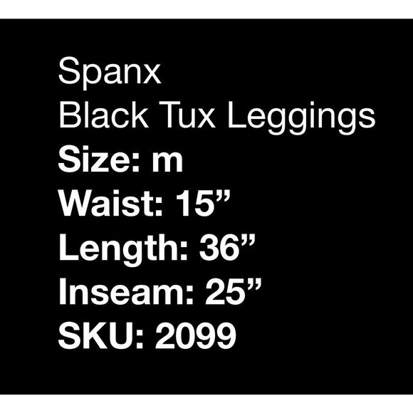 Spanx The Perfect Black Pant, Ankle Tuxedo Slim Straight- Size M - Picture 5 of 5